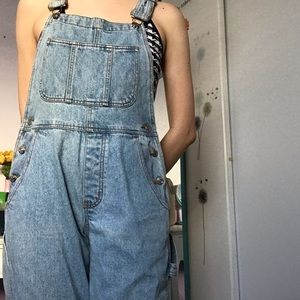 Light Wash Denim Overalls